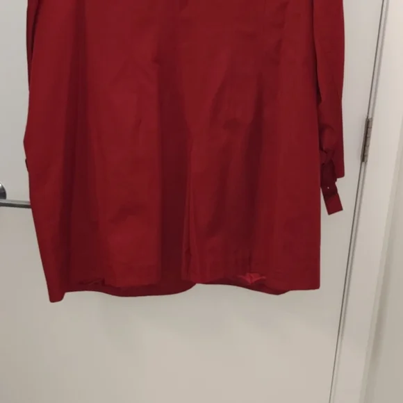 Michael Kors Red Trench Coat - Picture 7 of 8